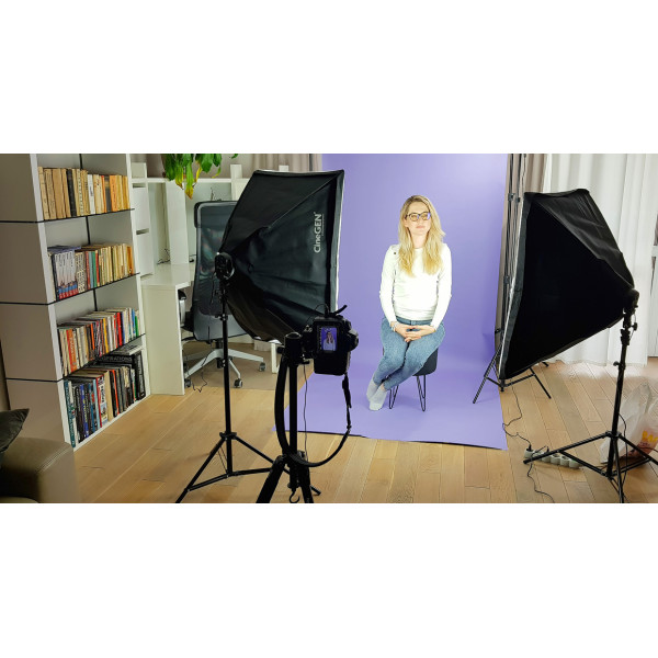 CLAROOM Lampenset mit Softboxen – Studiолicht