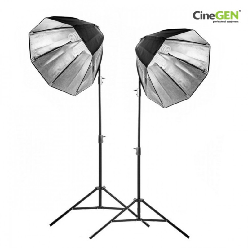 Claroom O6815 Lampen-Set mit Softbox  i  Stativen
