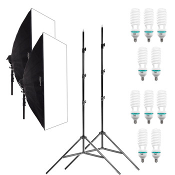 SetStudio Kit 2x 80x120 10x85W Studio Lighting