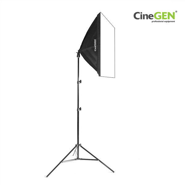 Lampa Softbox 50x50 65W ze statywem | FlatLight