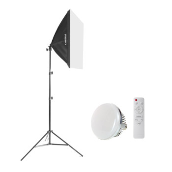 Lampa Softbox 40x40 LED 150W/300W ze statywem