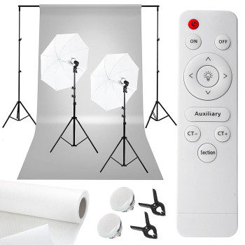 Academy Studio Kit 2x LED 85W Softlight Background