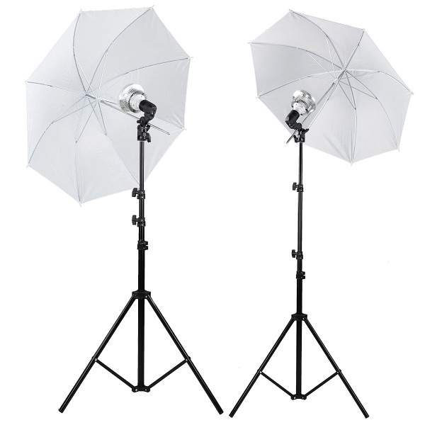 Academy-Set 2x LED 85W Softlight mit Hintergrund