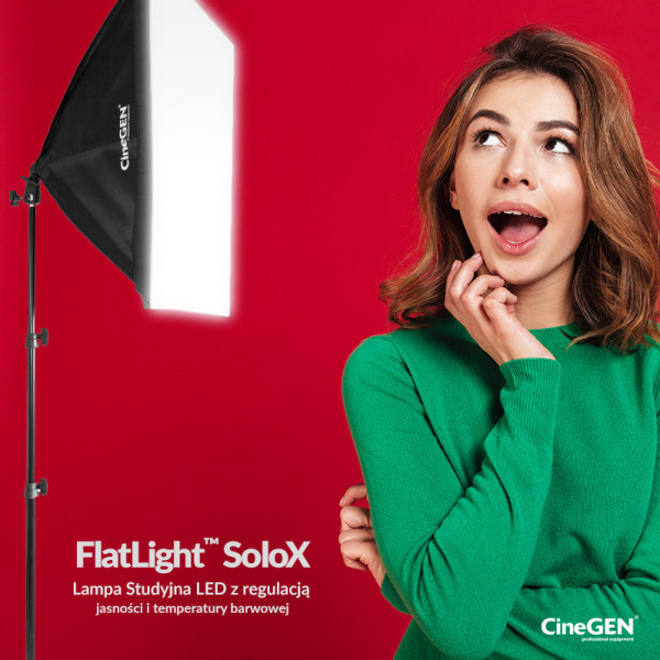 Lampa Softbox 50x50 LED 150W/300W na statywie