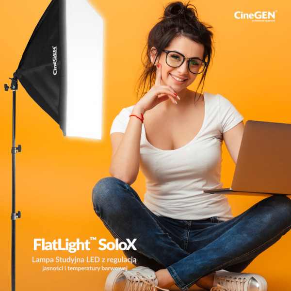 Lampa Softbox 50x50 LED 150W/300W na statywie