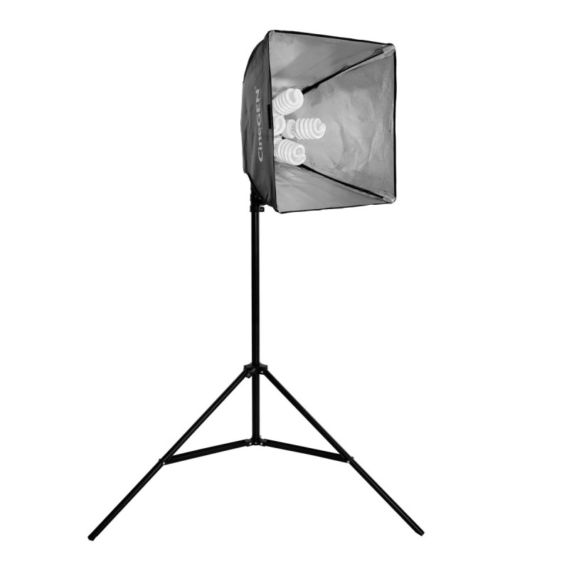 Softbox 40x40 cm Set 4x65W mit Stativ CGLS-815