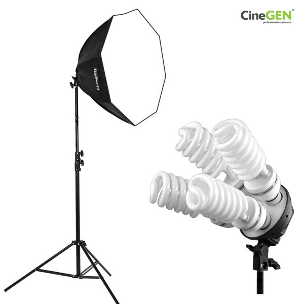 Softbox Octa 80 cm Set mit Stativ – Studioleuchte