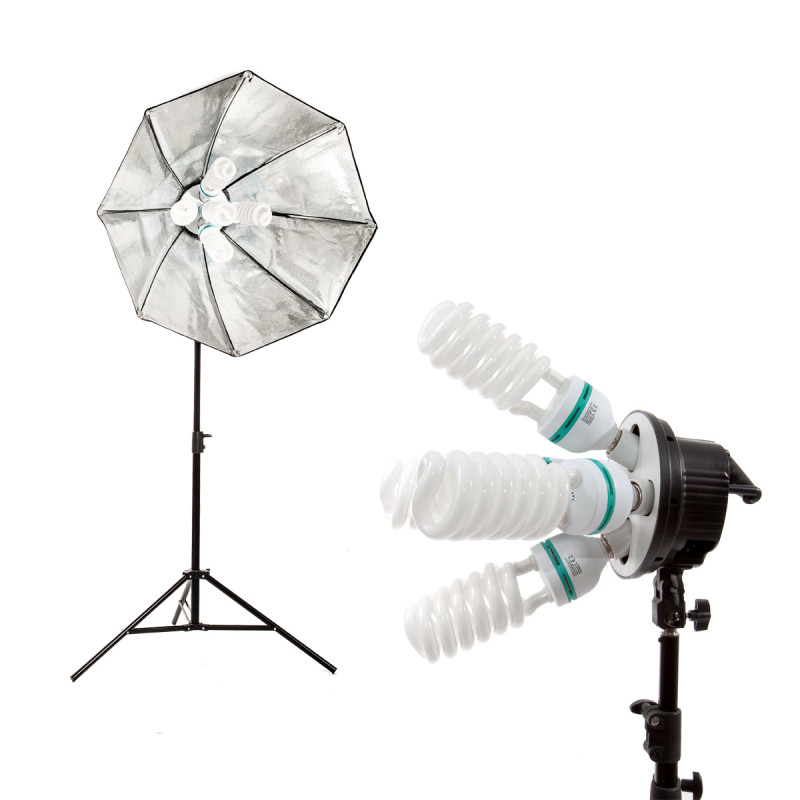 Lampa Softbox Octa 90cm 5x85W ze statywem 815